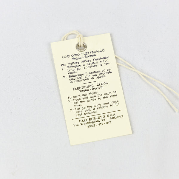 REPLICA VEGLIA BORLETTI CLOCK TAG